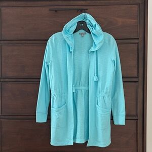 Talbots Teal Hoodie,P